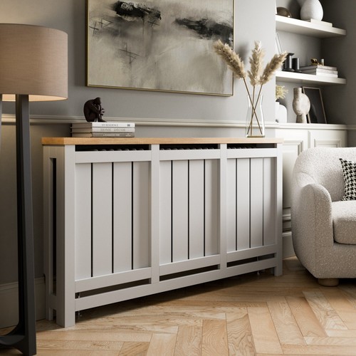 Radiator cover white - white, modern
