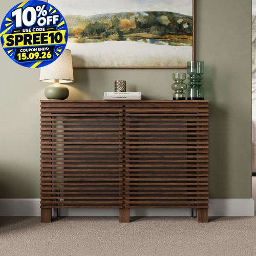 Radiator cover walnut - walnut, modern