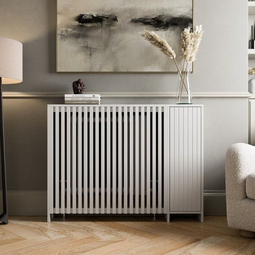 Radiator cover white modern - radiator,