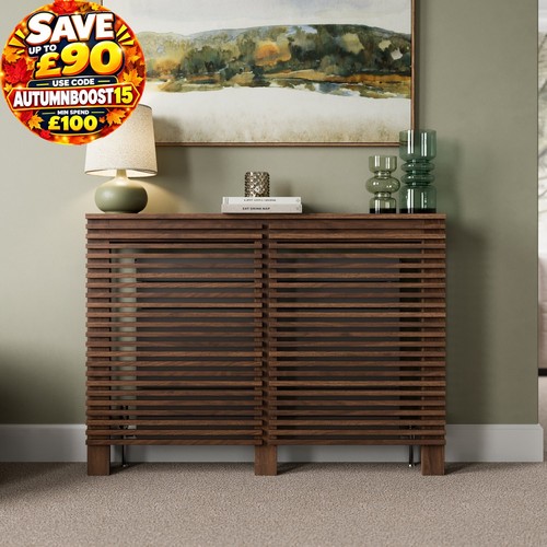 Radiator cover walnut - walnut, modern