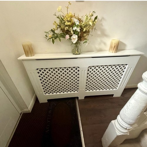 Radiator cover white mdf - white,