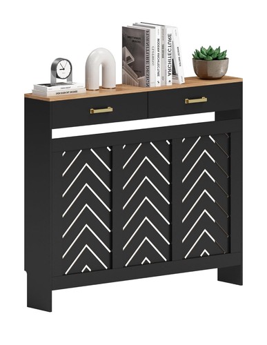 Radiator cover with drawers - with,