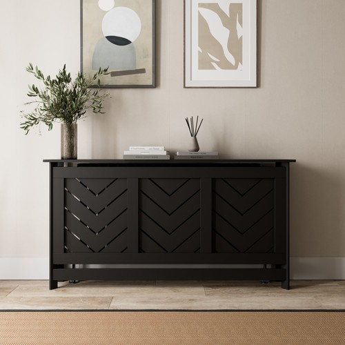 Radiator cover black modern - cover,