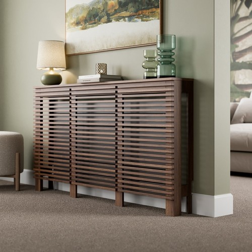 Radiator cover walnut modern - walnut,