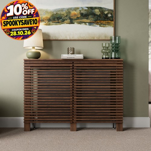 Radiator cover walnut modern - radiator,
