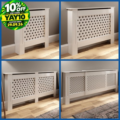 White radiator cover - white,