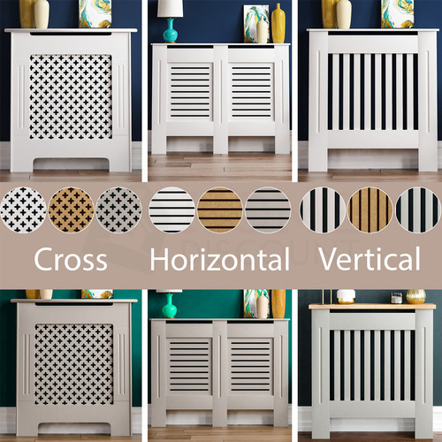 White radiator cover - white,