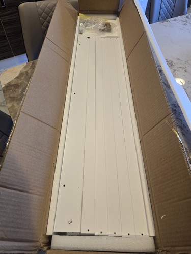 Modern white radiator cover - radiator,