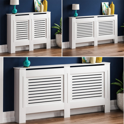 Radiator cover white modern - white,