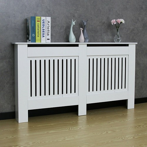 White radiator cover grill - radiator,