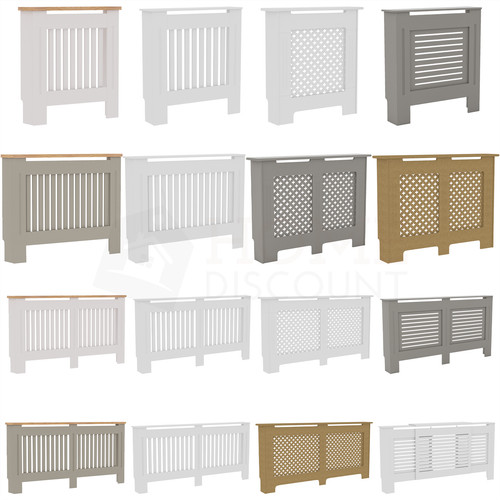 White radiator cover - white, shelf