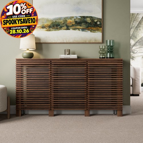 Radiator cover walnut modern - cover,
