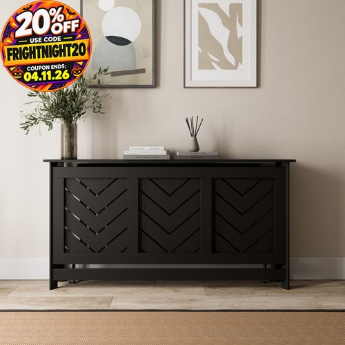 Radiator cover black modern - cover,