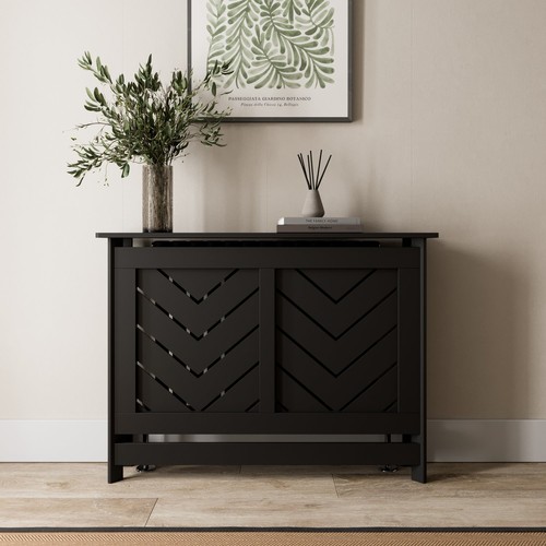 Radiator cover black modern - radiator,