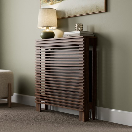 Radiator cover walnut - cover, modern