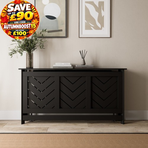 Radiator cover black modern - cover,