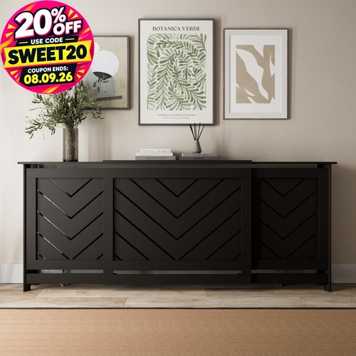 Radiator cover black modern - cover,