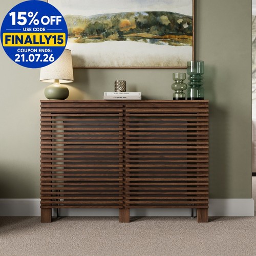 Radiator cover walnut modern - radiator,