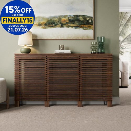 Radiator cover walnut - walnut, modern