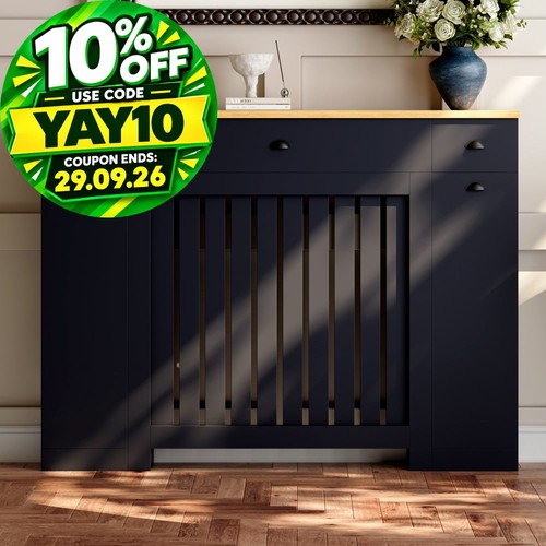 Radiator cover black modern - radiator,