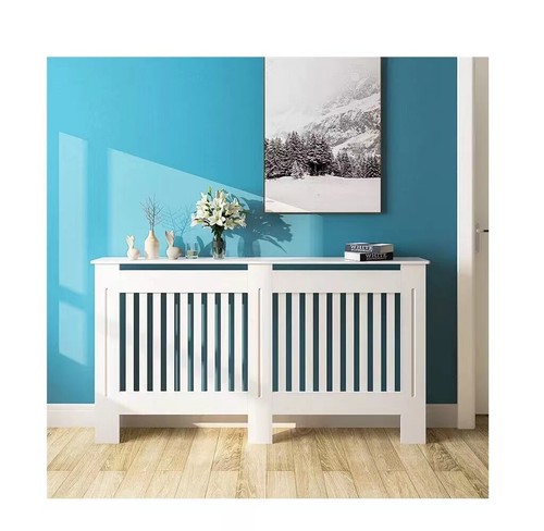 White wood radiator cover - wood, mdf