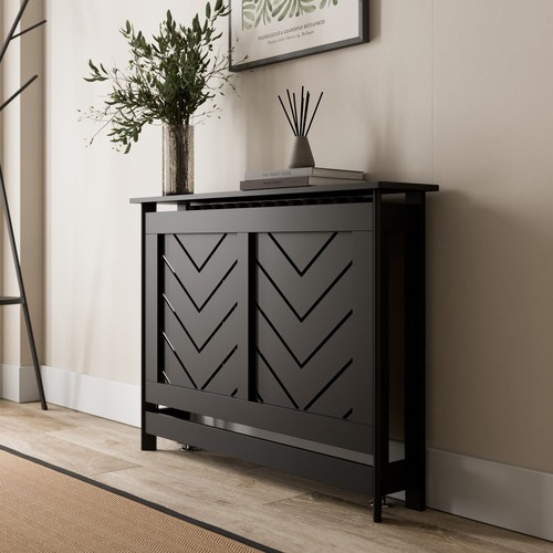 Radiator cover black modern - radiator,