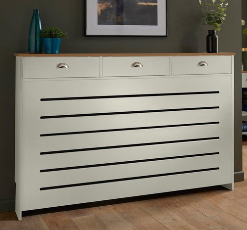 Cream radiator cover cabinet - cream,