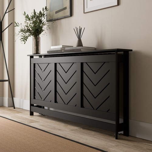 Radiator cover black - cover, modern