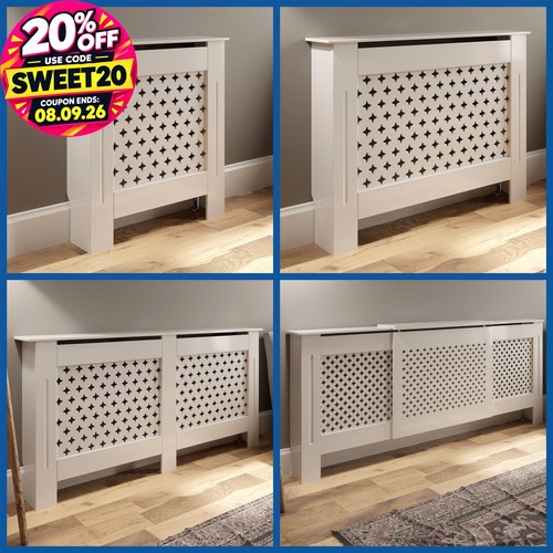 White radiator cover - white,