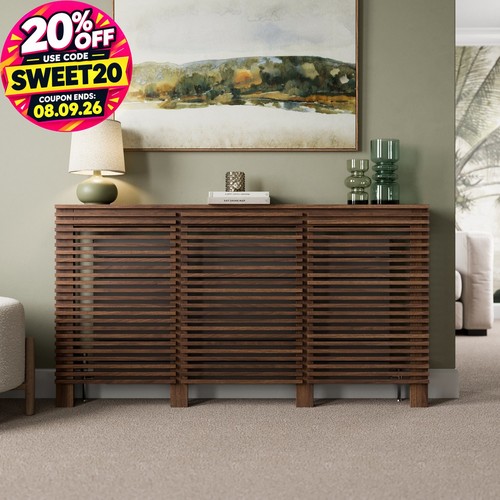 Radiator cover walnut modern - cover,