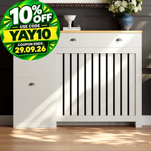 Radiator cover cream modern - cream,