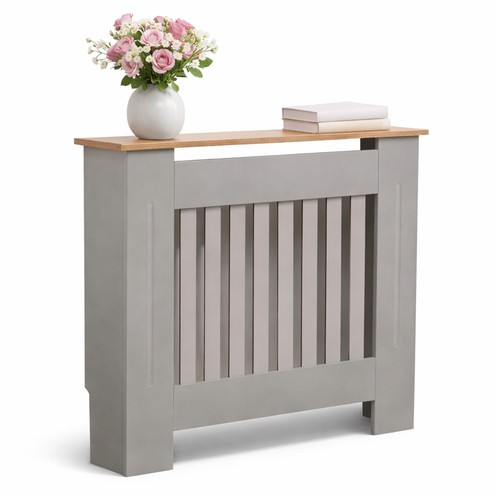 Grey wooden slatted grill - grey,